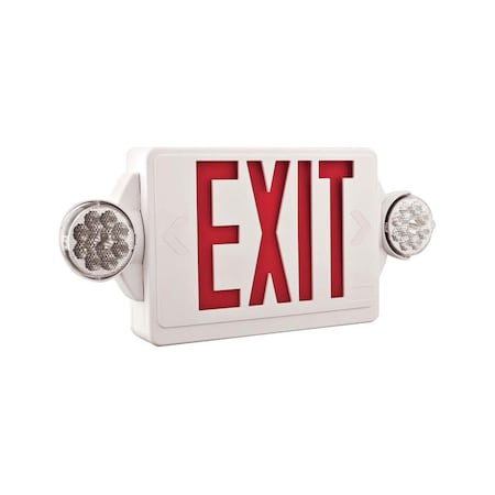 Lithonia Lighting Exit with Emergency Lights LED Indoor Illuminated Sign 186HU9